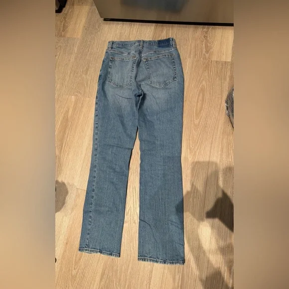 Abercrombie & Fitch Light Blue Straight Leg Jeans - Picture 9 of 11